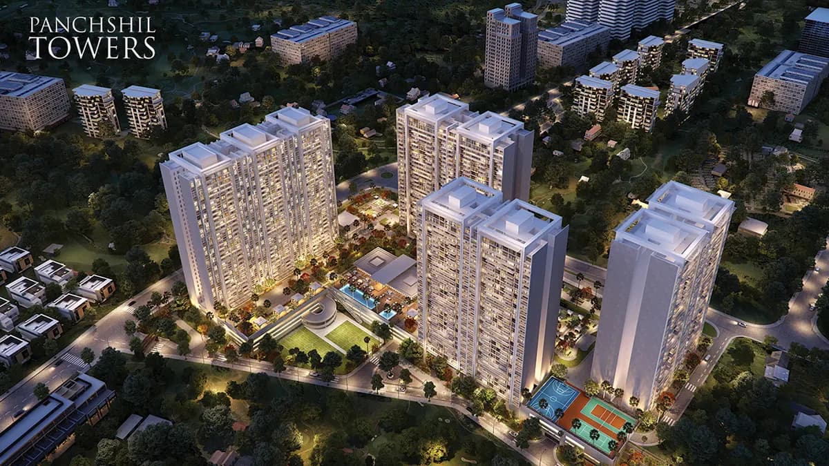 Panchshil Towers, Pune, India – lighting design by GA